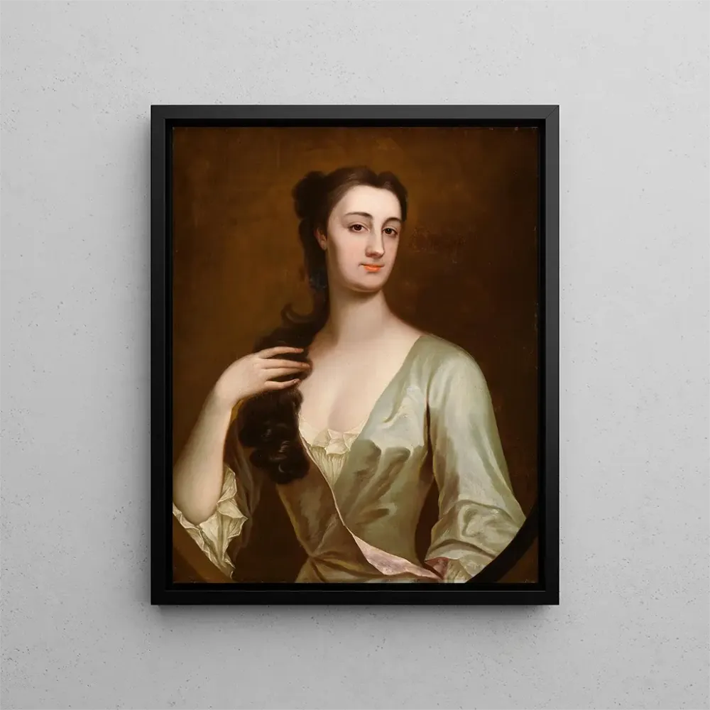 Maalaus Cecilia Leeson née Leigh d1737 - Anthony Lee | Taidetuloste