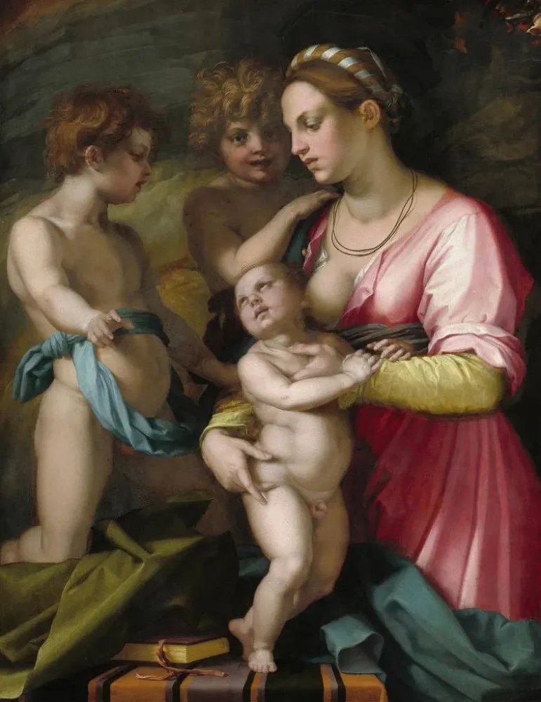 Maalaus Charité - Andrea del Sarto | Taidetuloste
