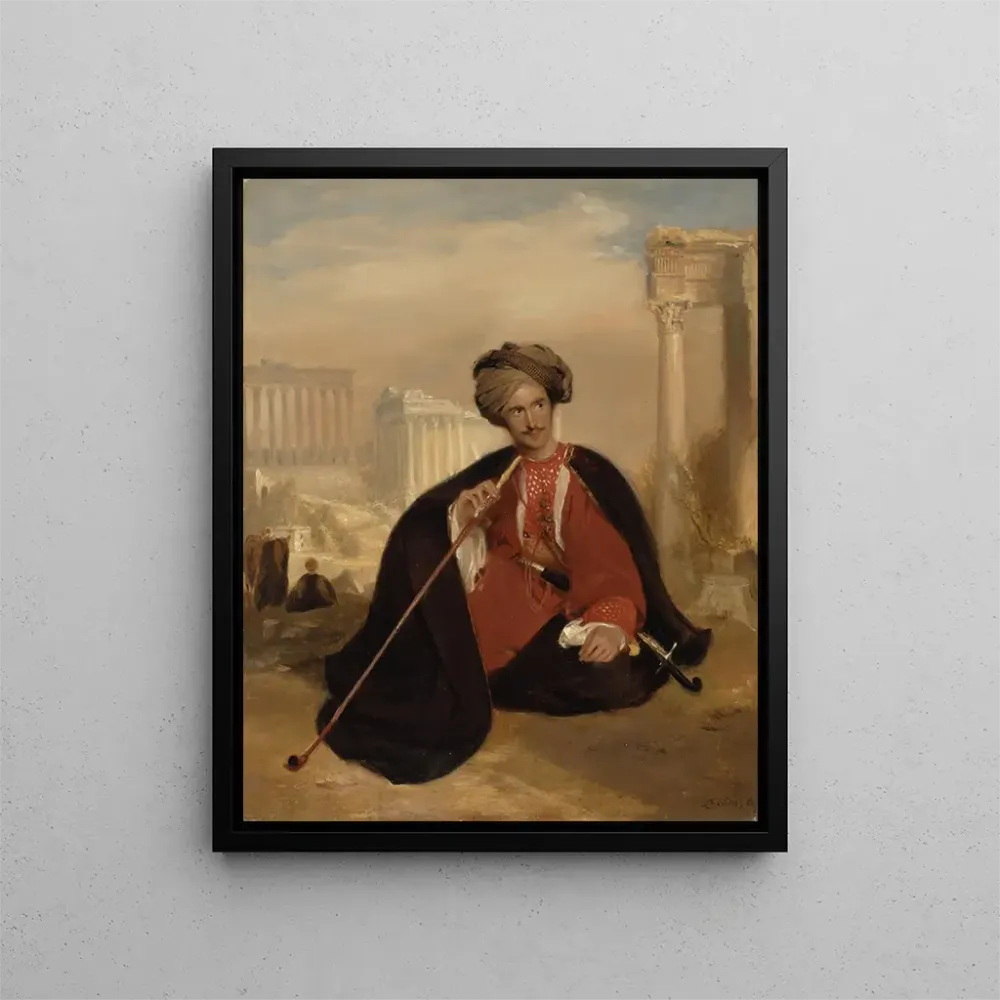 Maalaus Charles Lenox Cumming-Bruce en robe turque - Andrew Geddes | Taidetuloste