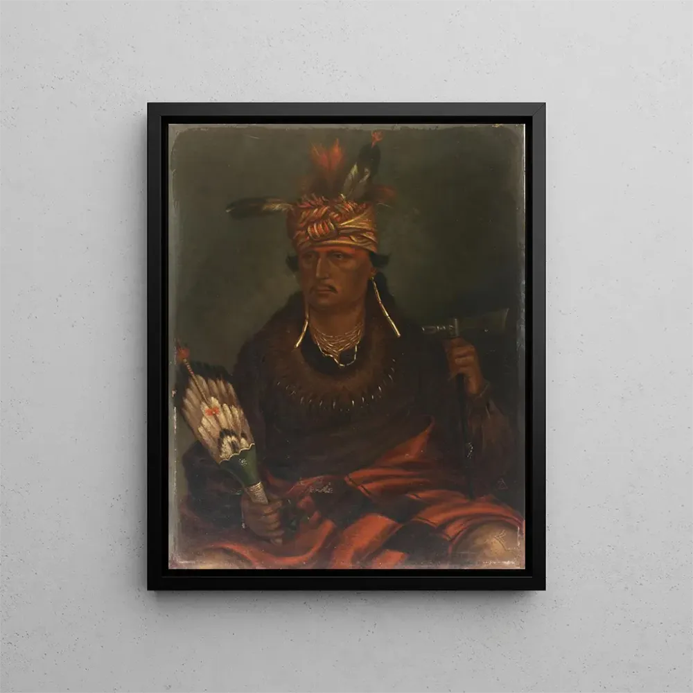 Maalaus Chetanwoakutoamang Le faucon qui chasse en marchant - Antonio Zeno Shindler | Taidetuloste