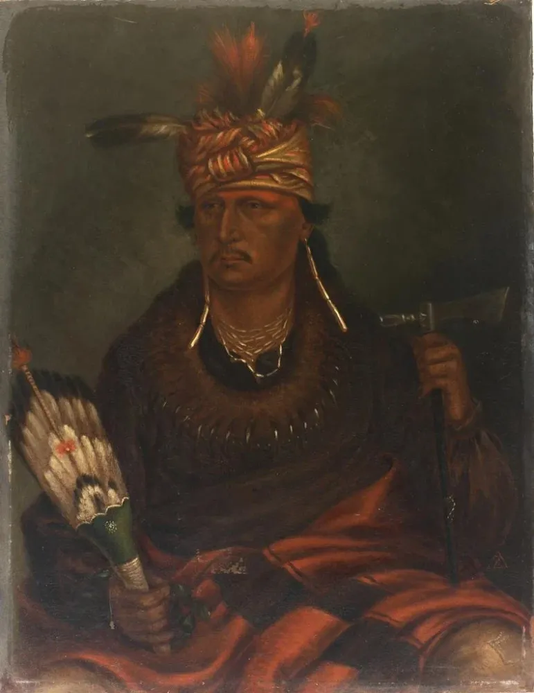 Maalaus Chetanwoakutoamang Le faucon qui chasse en marchant - Antonio Zeno Shindler | Taidetuloste