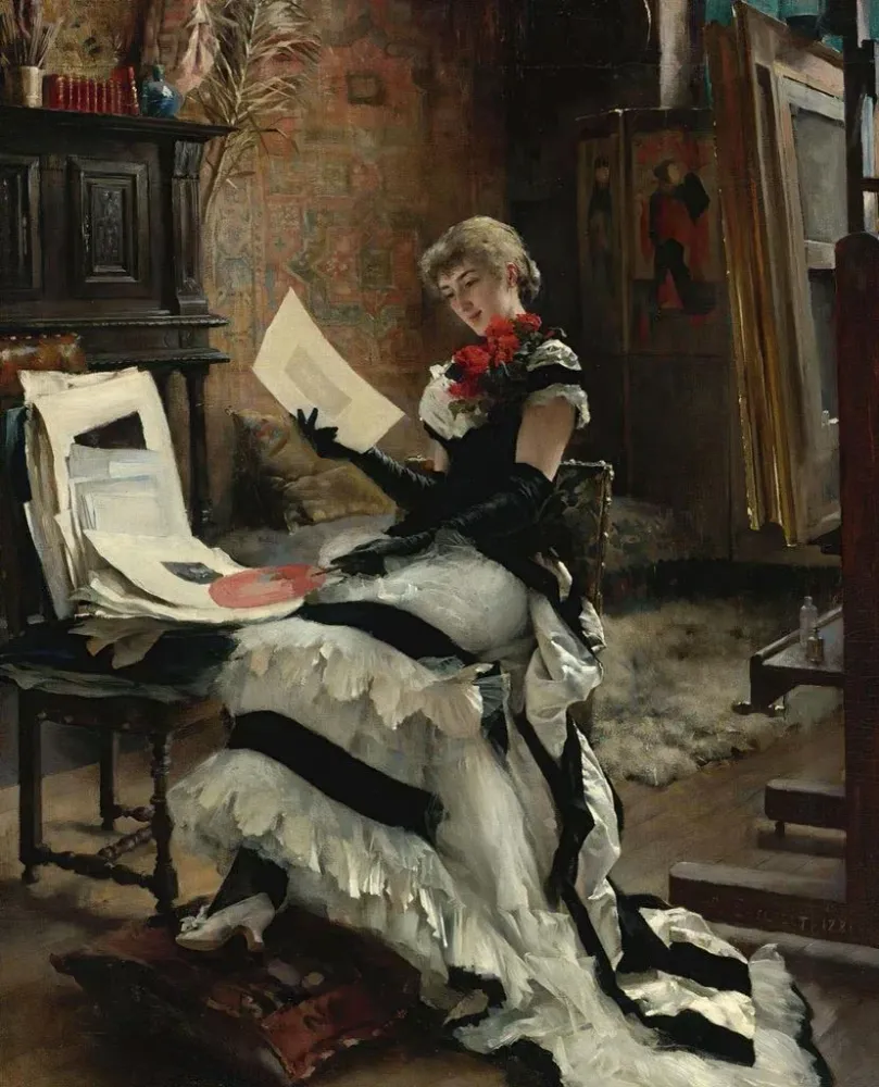 Maalaus Chez Lartiste Les Gravures - Albert Edelfelt | Taidetuloste