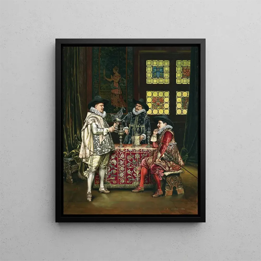 Maalaus Chez les orfèvres - Adolphe Alexandre Lesrel | Taidetuloste