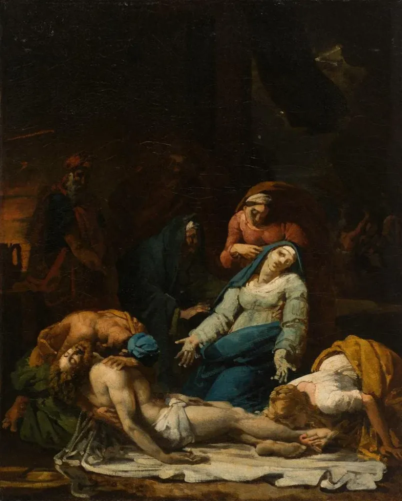 Maalaus Le Christ descendu de la Croix - Alexandre-Charles Guillemot | Taidetuloste
