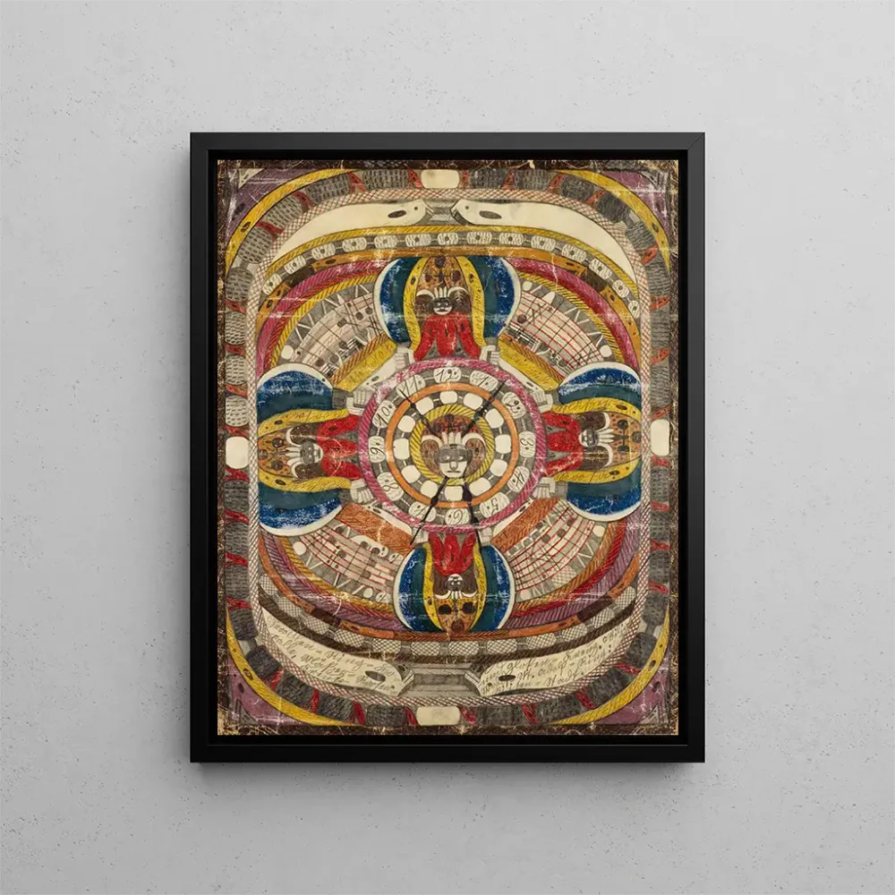 Maalaus ChrooslenRingKoralle MerRoosenKreuz und GlokenKreuz OttiliaWaldSkt AdolfRing RiisenStadt - Adolf Wölfli | Taidetul...