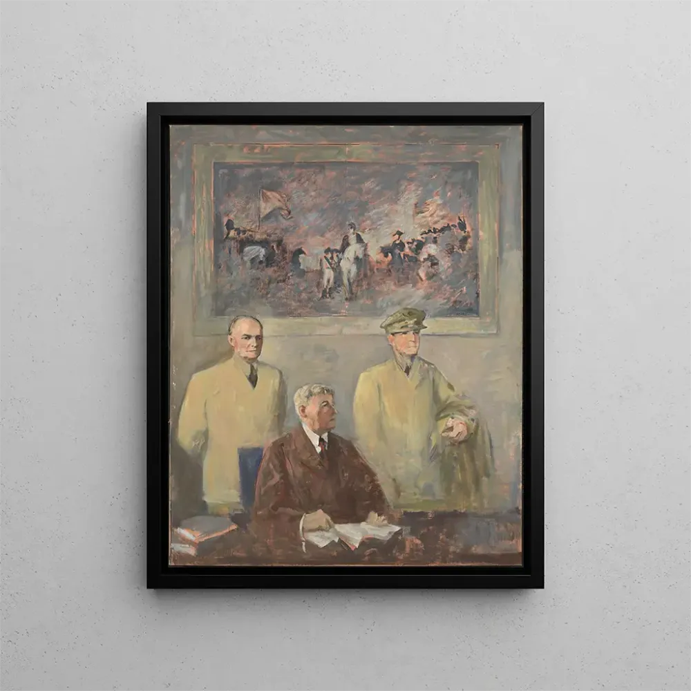 Maalaus Le Commandement Suprême, panneau gauche - Augustus Vincent Tack | Taidetuloste