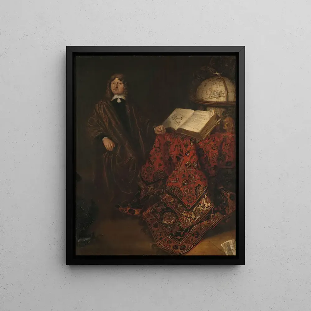 Maalaus Cornelis Jansz Meyer 1629-1701 Vesilaitoksen insinööri - Abraham van den Hecken