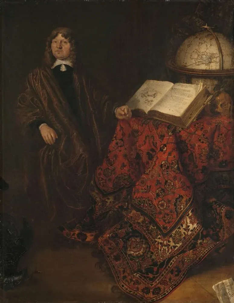 Maalaus Cornelis Jansz Meyer 1629-1701 Vesilaitoksen insinööri - Abraham van den Hecken