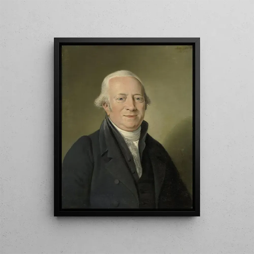 Maalaus Cornelis Sebille Roos 1754-1820 Amsterdam taidekauppias ja konservaattori Nationale KonstGalleryssä Huis ten Bosch...