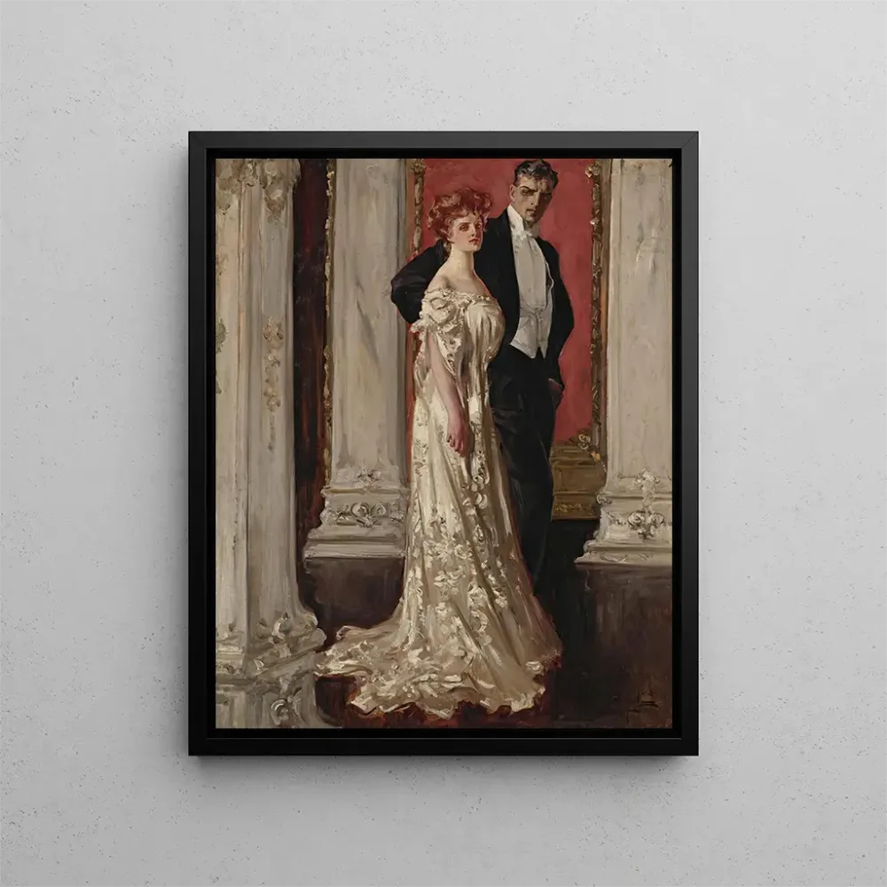 Maalaus Le Couple - Albert Beck Wenzell | Taidetuloste