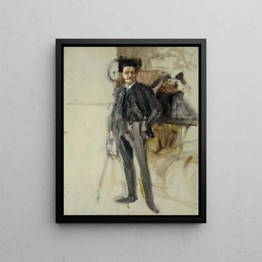 Maalaus Croquis d'autoportrait - Albert Edelfelt | Taidetuloste