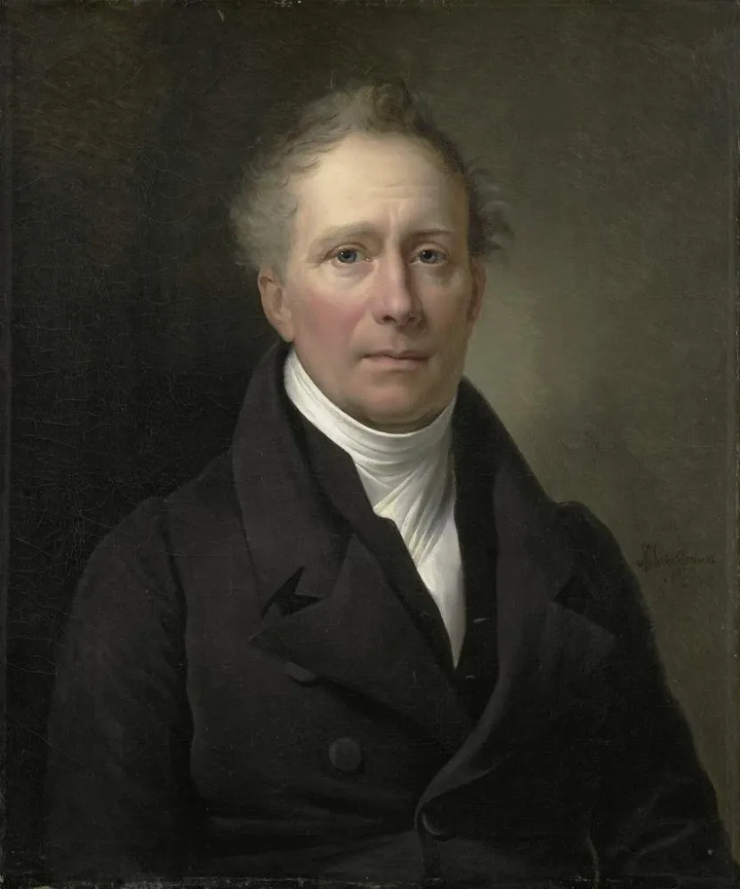 Maalaus Daniel Francis Schas 1772-1848 Kauppakamarin ja siirtomaiden jäsen vuosina 1814–1820 - Alexandre-Jean Dubois-Draho...
