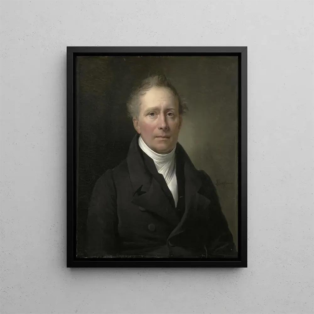 Maalaus Daniel Francis Schas 1772-1848 Kauppakamarin ja siirtomaiden jäsen vuosina 1814–1820 - Alexandre-Jean Dubois-Draho...
