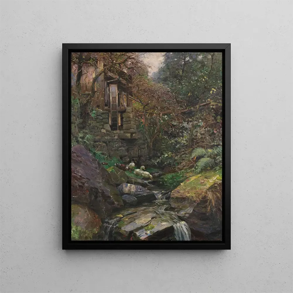 Maalaus Dans le Mühlengrund - Alexander Koester | Taidetuloste