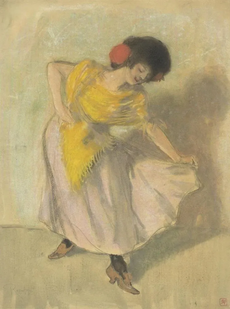 Maalaus Danseur - Armand Rassenfosse | Taidetuloste