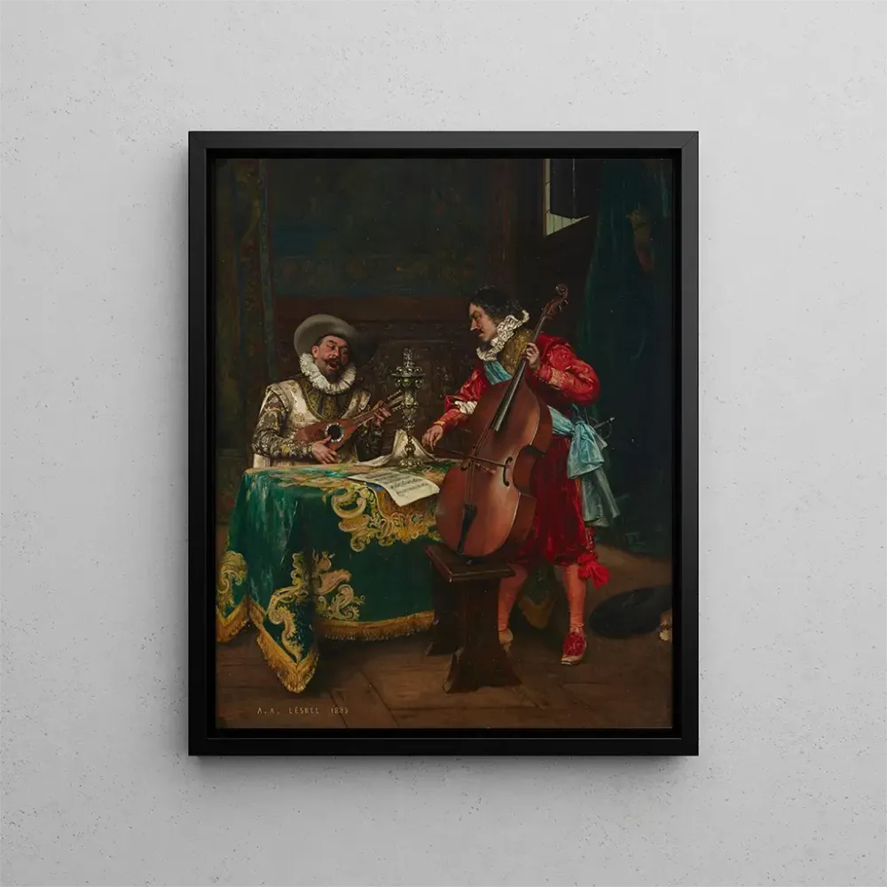 Maalaus Le duo - Adolphe Alexandre Lesrel | Taidetuloste