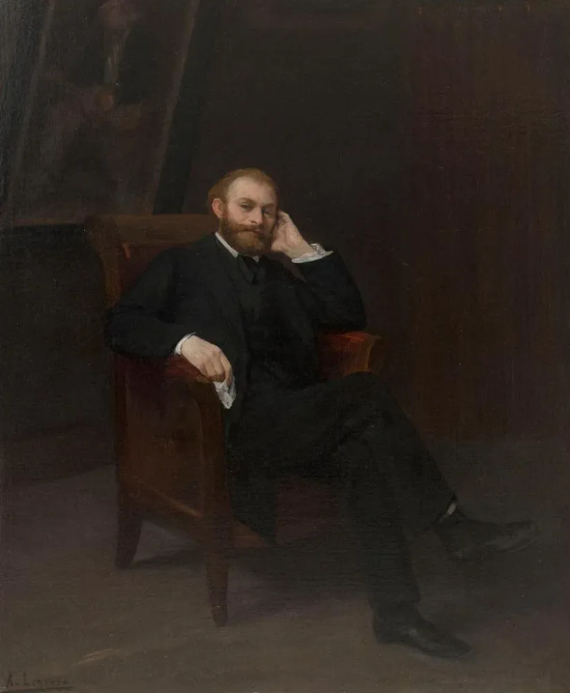 Maalaus Edouard Manet'n muotokuva - Alphonse Legros | Taidetuloste