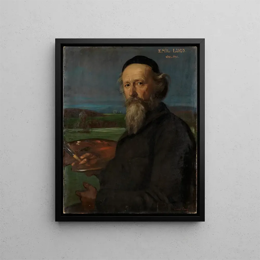 Maalaus Emil Lugon - Albert Langin muotokuva | Taidetuloste