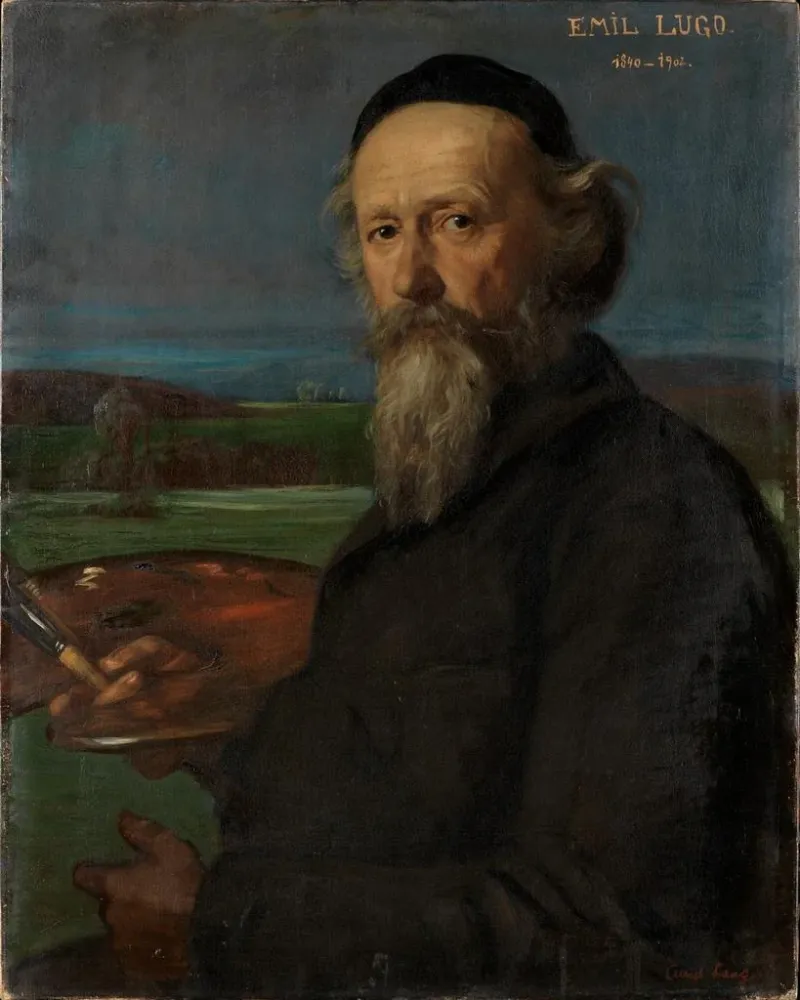 Maalaus Emil Lugon - Albert Langin muotokuva | Taidetuloste