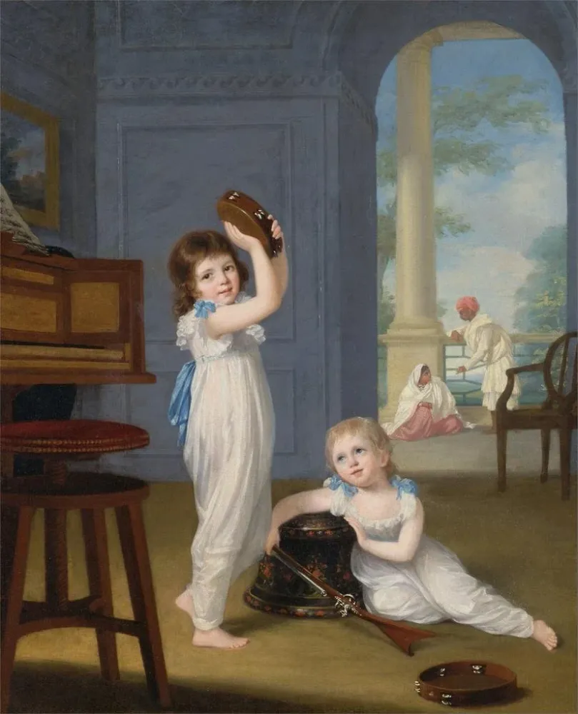 Maalaus Emily ja George Mason - Arthur William Devis | Taidetuloste