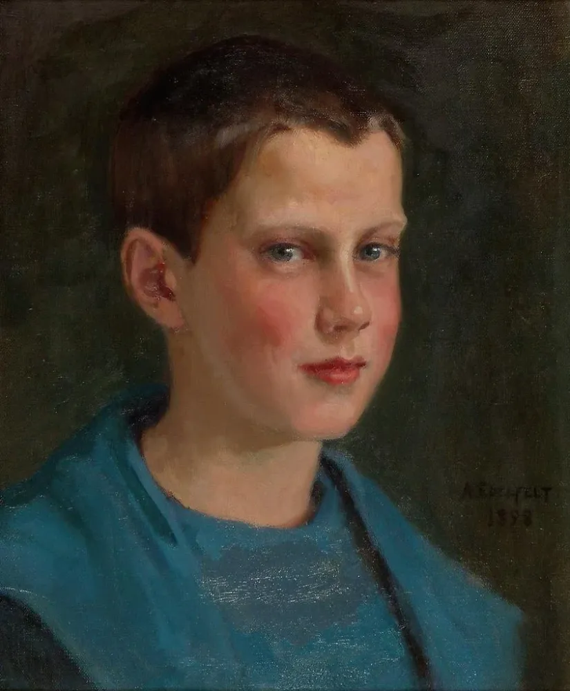 Maalaus Erik Edelfelt Enfant - Albert Edelfelt | Taidetuloste