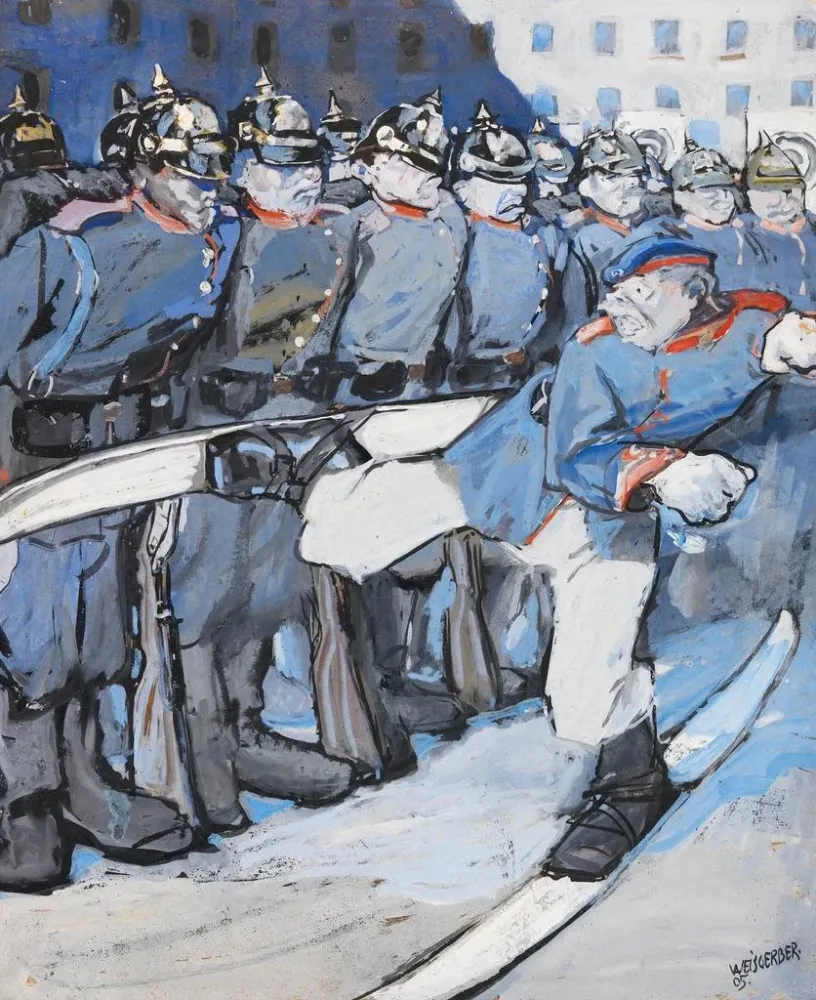 Maalaus Un fauteur de troubles - Albert Weisgerber | Taidetuloste