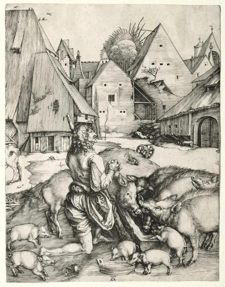 Maalaus Le fils prodigue - Albrecht Dürer | Taidetuloste