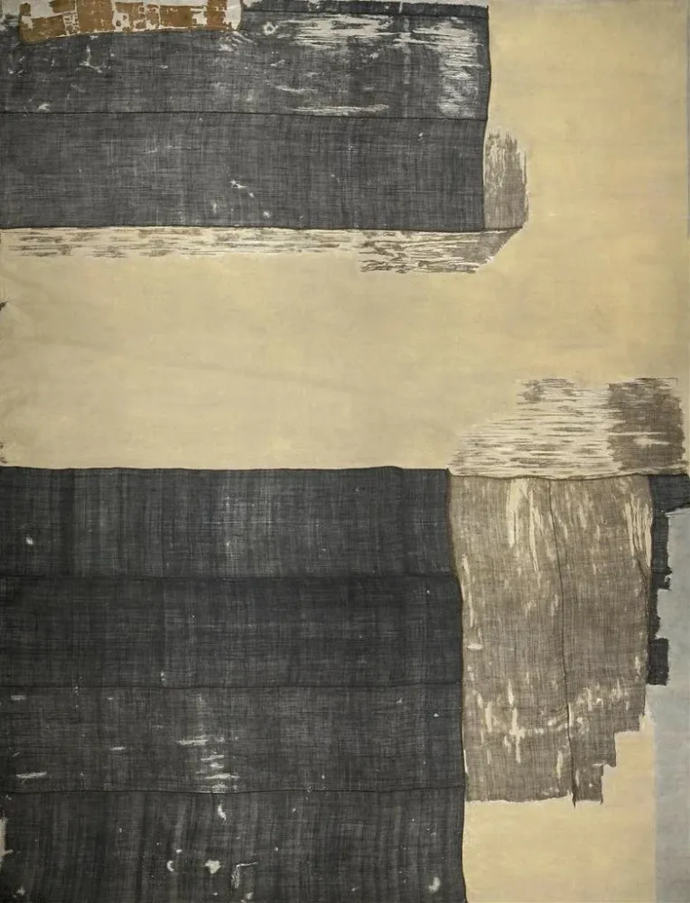 Maalaus Fragment d'un drapeau de navire - Anonyme | Taidetuloste