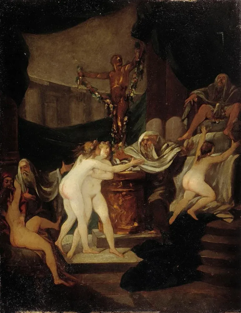 Maalaus La Fête de Bacchus - Alexandre-Évariste Fragonard | Taidetuloste