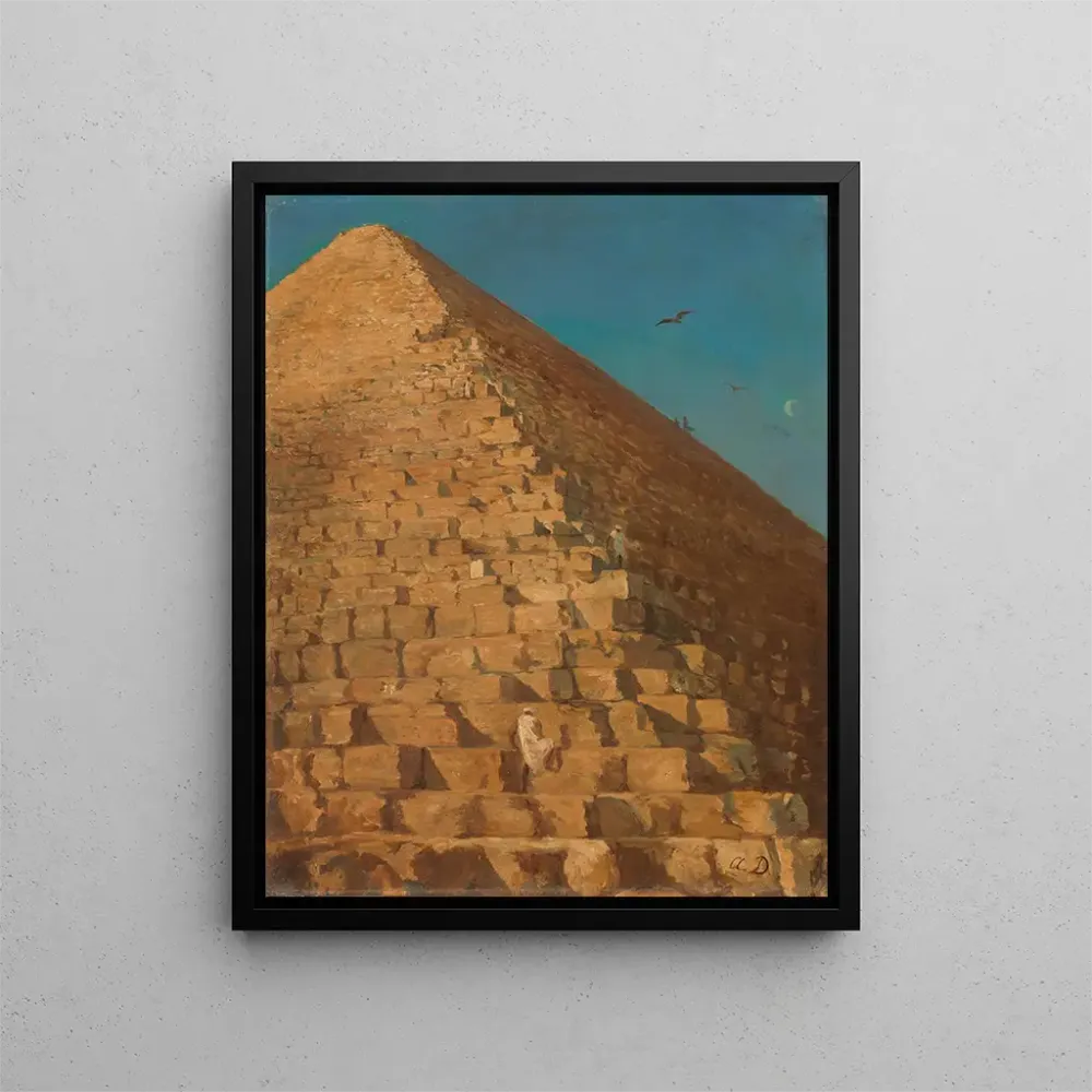 Maalaus La Grande Pyramide de Gizeh - Adrien Dauzats | Taidetuloste