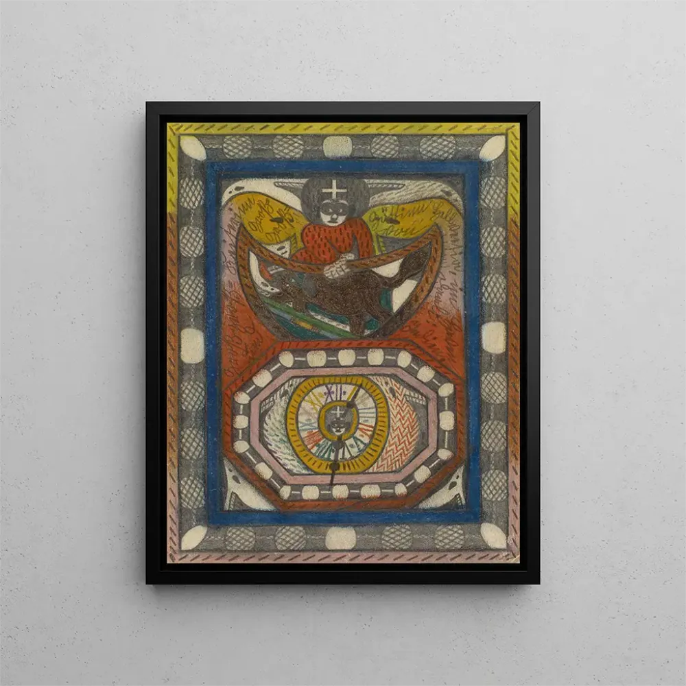 Maalaus GreatGrandEmperress ja GreatGrandGoddess Hellveetia Daali Intian satamassa - Adolf Wölfli | Taidetuloste