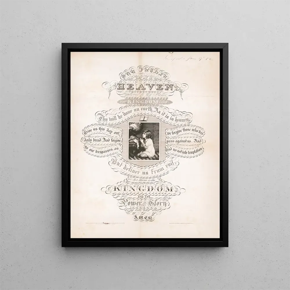 Maalaus Herran rukous - American Photo-Lithographic & Co.. | Taidetuloste