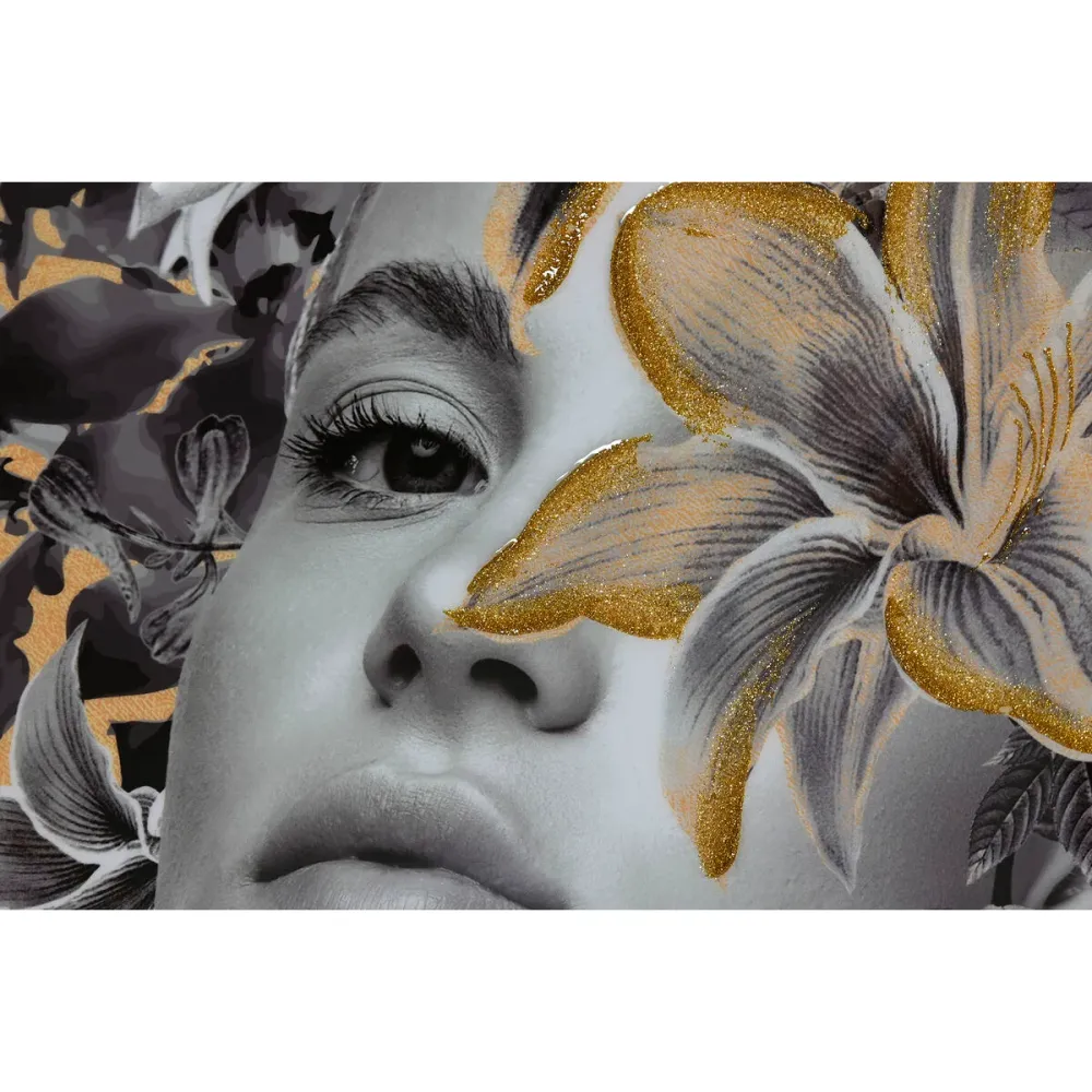 Maalaus Home ESPRIT Gėlės Moderni 100 x 3,5 x 100 cm (2 osaa)