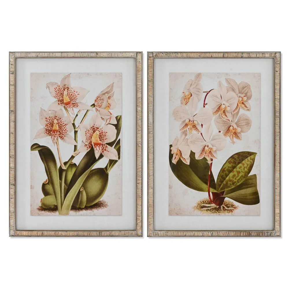 Maalaus Home ESPRIT Kristalli Rottinki Kuusi 50 x 2 x 70 cm 50 x 2,5 x 70 cm