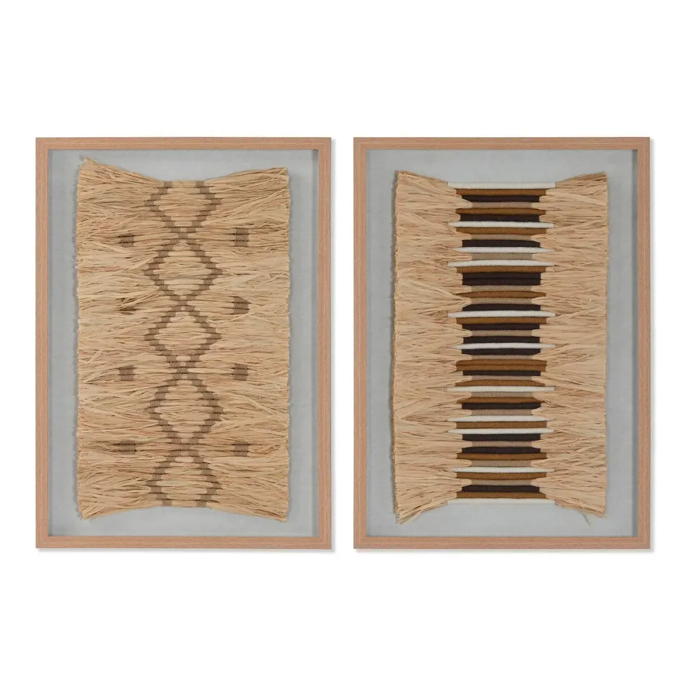 Maalaus 3D Home ESPRIT Rottinki polystyreeni 50 x 3 x 70 cm 50 x 3,5 x 70 cm