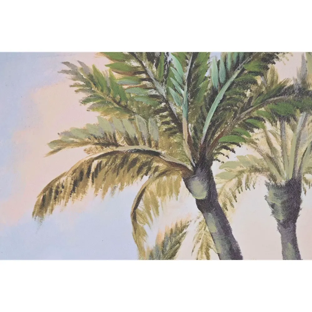 Maalaus Home ESPRIT Sininen Vihreä Ranta Välimeren 80 x 3 x 80 cm (2 osaa)