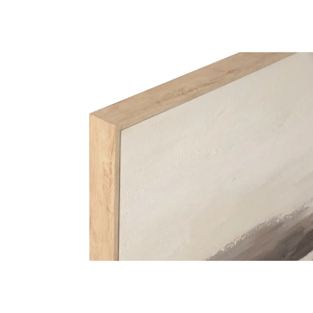 Maalaus Home ESPRIT Valkoinen Beige Abstrakti Moderni 142,5 X 4,5 X 72,5 CM (2 osaa)