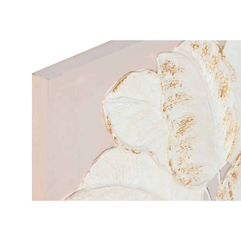 Maalaus Home ESPRIT Valkoinen Beige Levyt Cottage 90 x 3 x 60 cm (2 osaa)