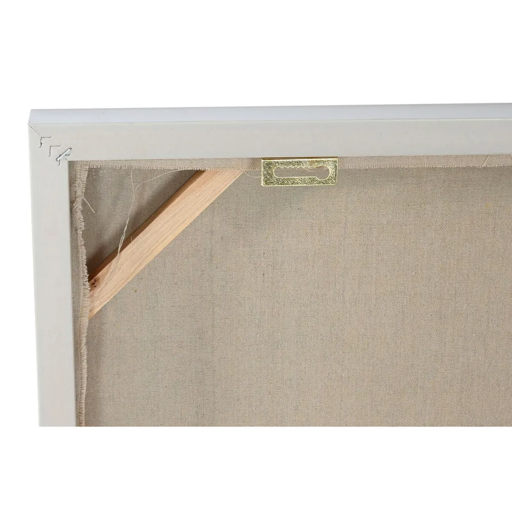 Maalaus Home ESPRIT Valkoinen Luonnollinen Boho 82 x 4,5 x 82 cm (2 osaa)