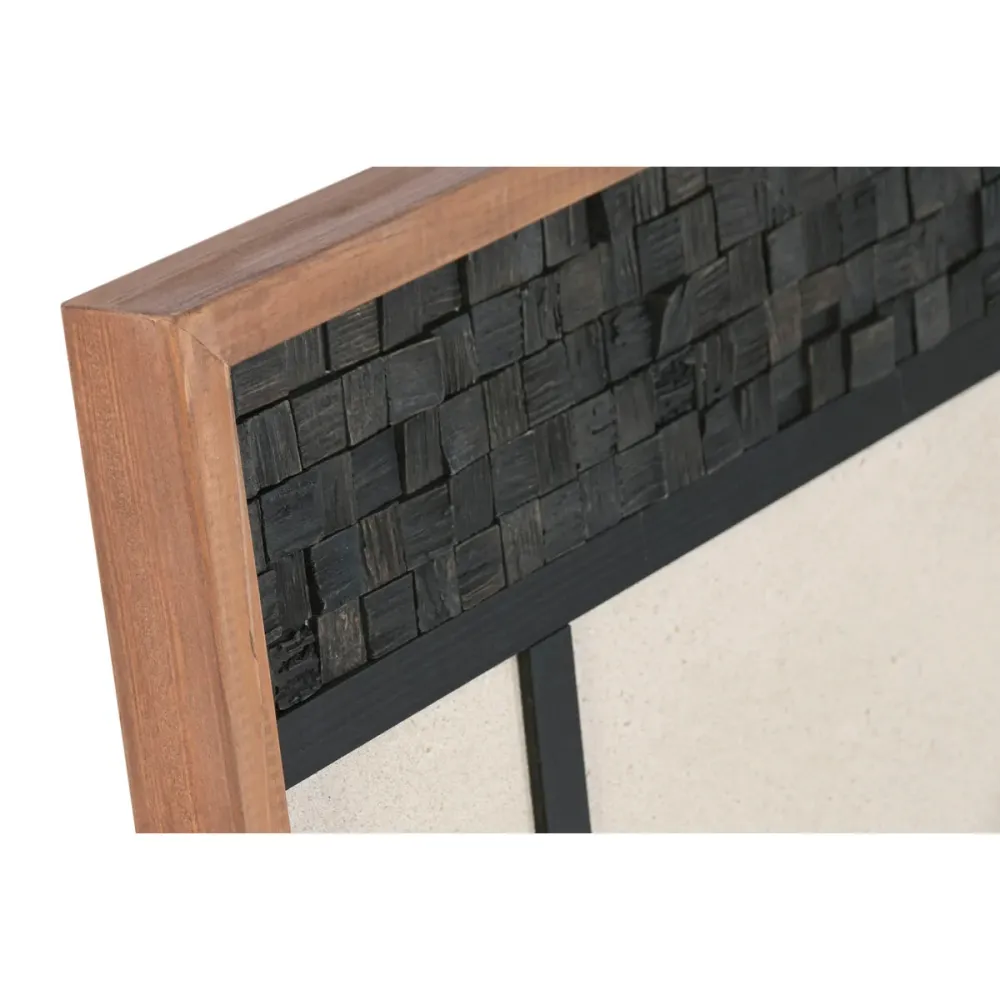 Maalaus Home ESPRIT Valkoinen Ruskea Abstrakti Moderni 82 x 4 x 82 cm (2 osaa)
