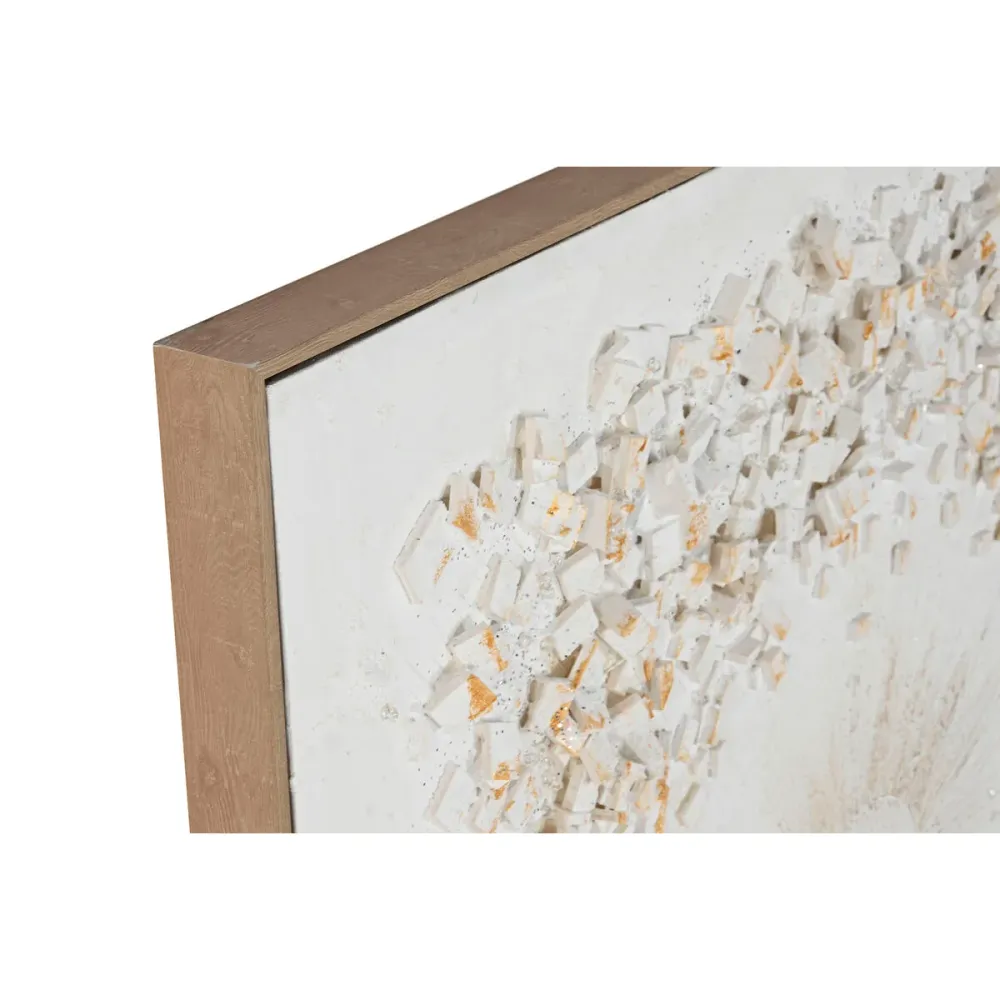 Maalaus Home ESPRIT Valkoinen Ympyrät 102 x 4,5 x 102 cm (2 osaa)