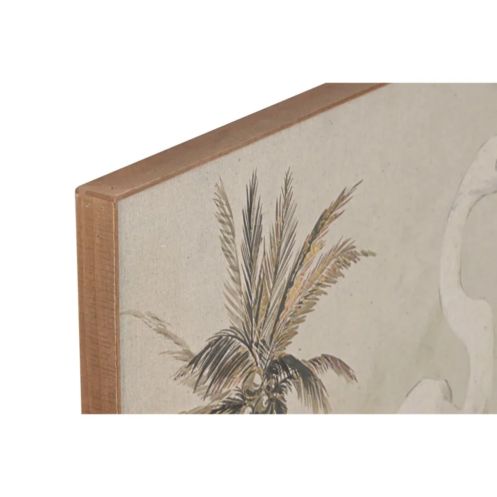 Maalaus Home ESPRIT Vihreä Beige Palmut Itämainen Haikara 120 x 3,5 x 80 cm (2 osaa)