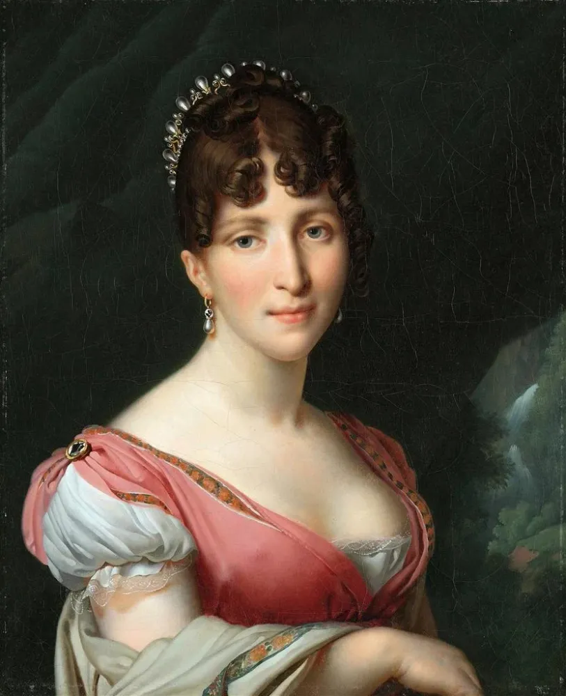 Maalaus Hortense de Beauharnais, Hollannin kuningatar - Anne-Louis Girodet-Trioson | Taidetuloste