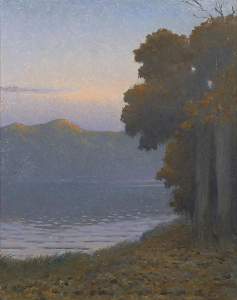 Maalaus Ilta järvellä - Alphonse Osbert | Taidetuloste
