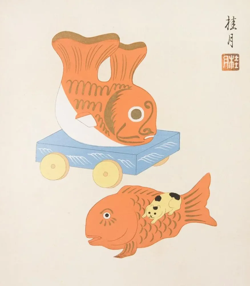 Maalaus Japanilaiset kansanlelut Kydo gangu sh haru Pl09 - Yamashita Hakuba | Taidetuloste