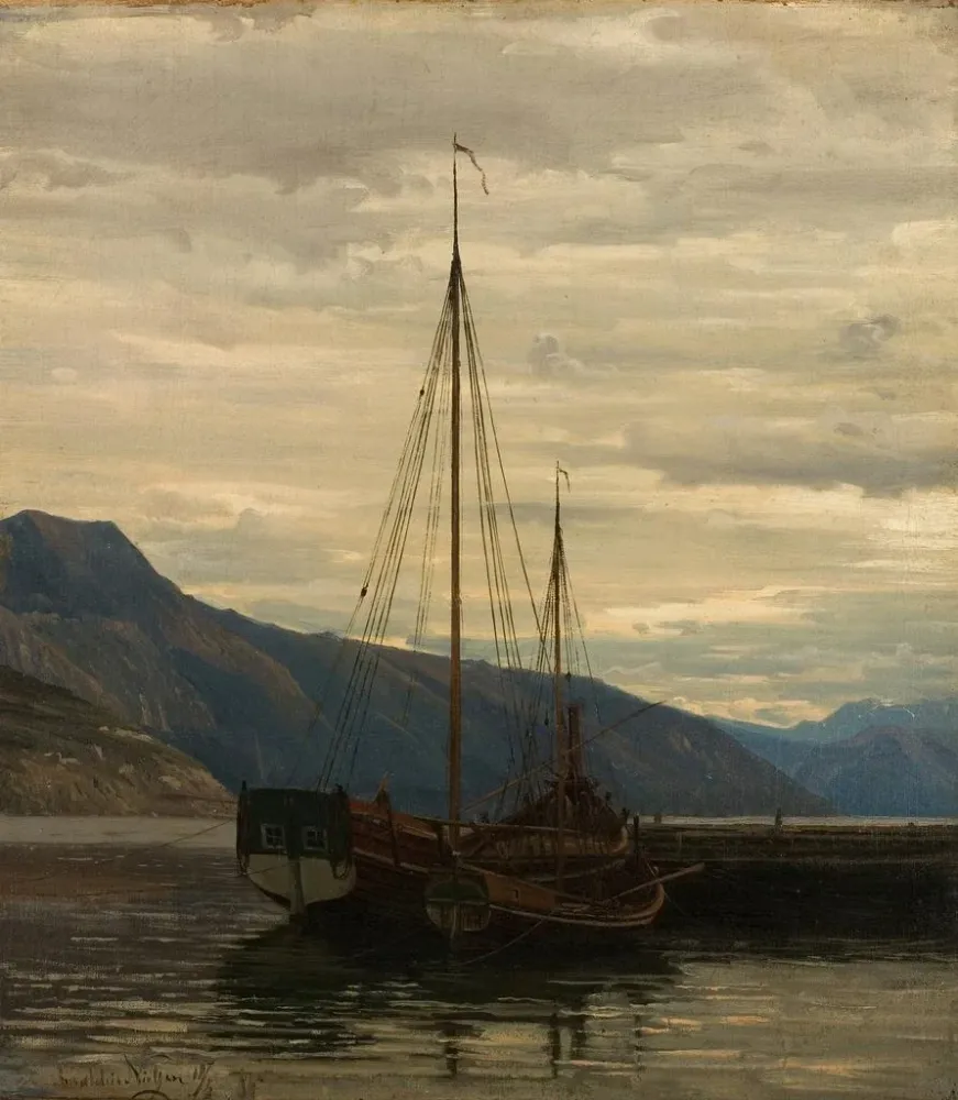 Maalaus Éjecteur paroissial - Amaldus Nielsen | Taidetuloste