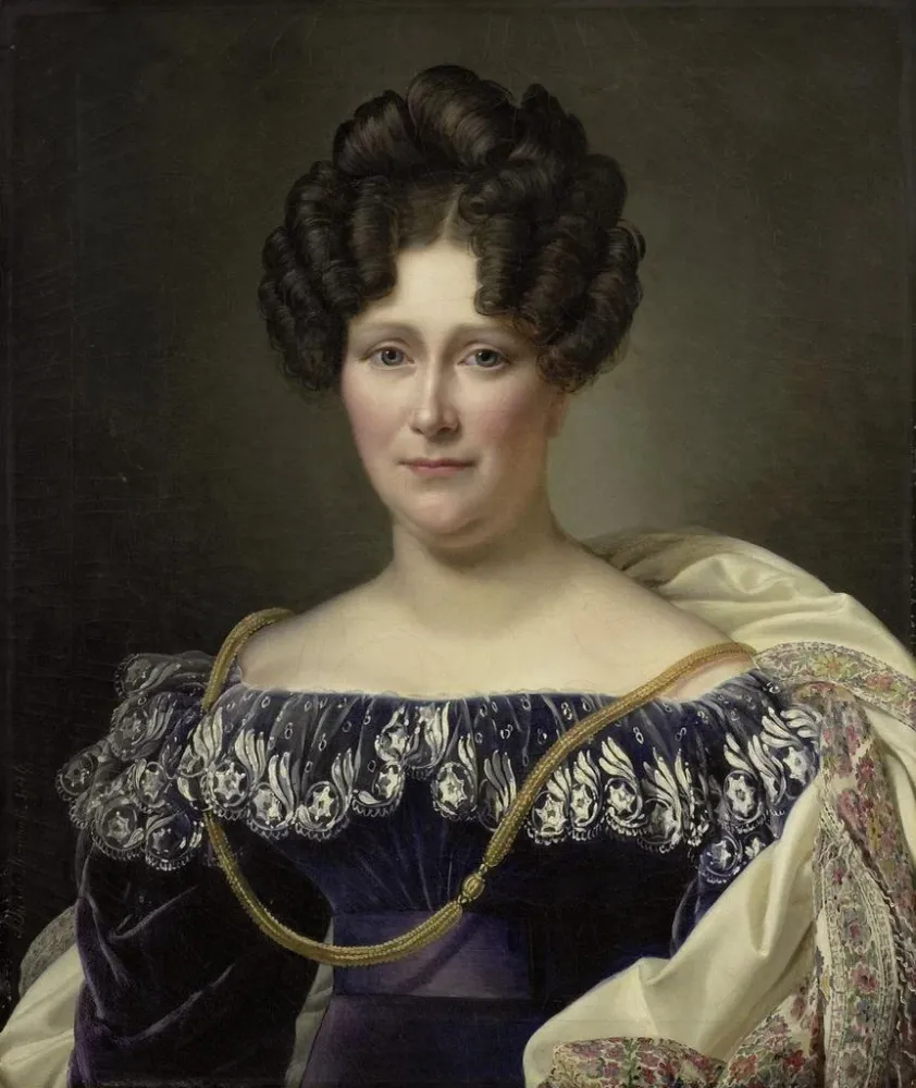 Maalaus Johanna Henriette Engelen 1789-1878 toinen vaimo Daniel Francis Schas - Alexandre-Jean Dubois-Drahonet | Taidetuloste