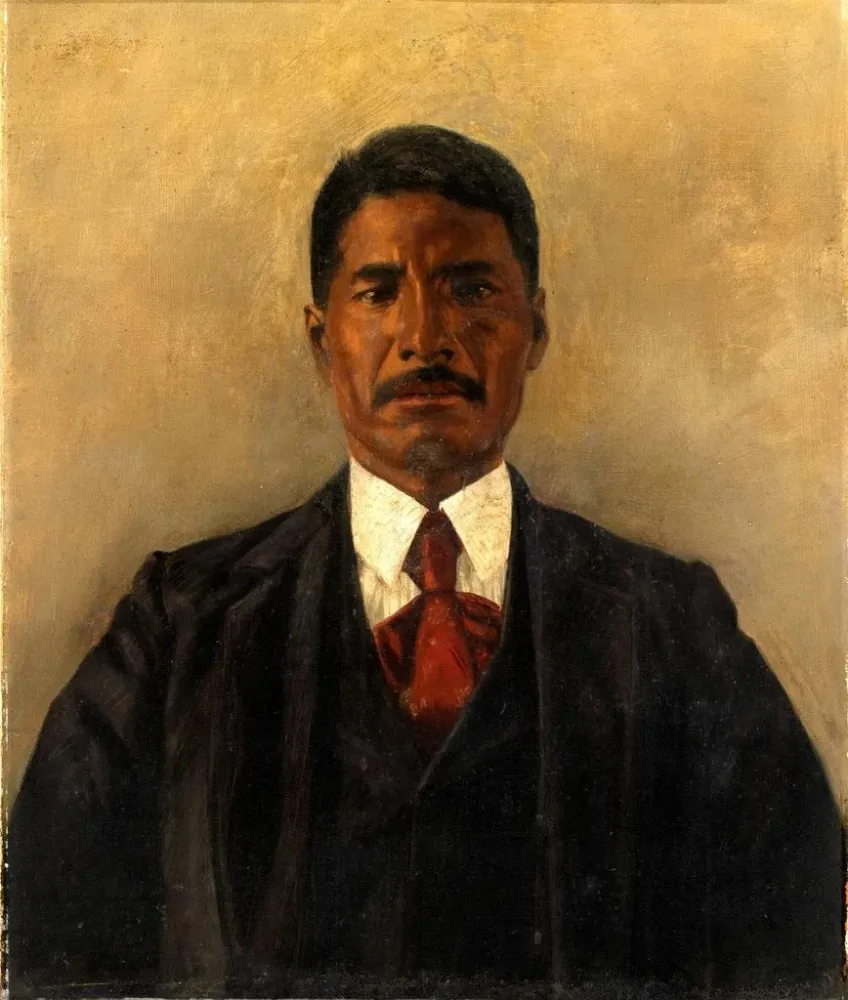 Maalaus José Lewis à l'Indien Papago - Anonyme | Taidetuloste