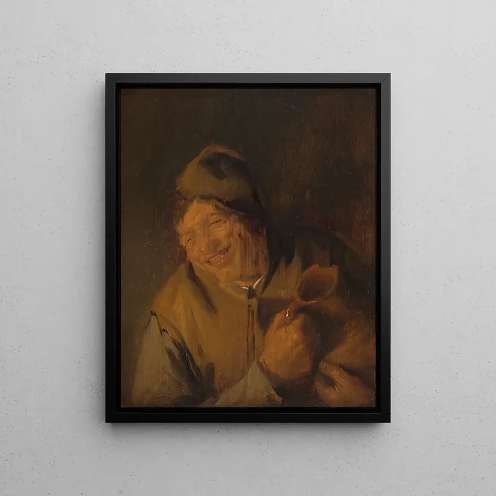 Maalaus Le joyeux paysan - Adriaen van Ostade | Taidetuloste