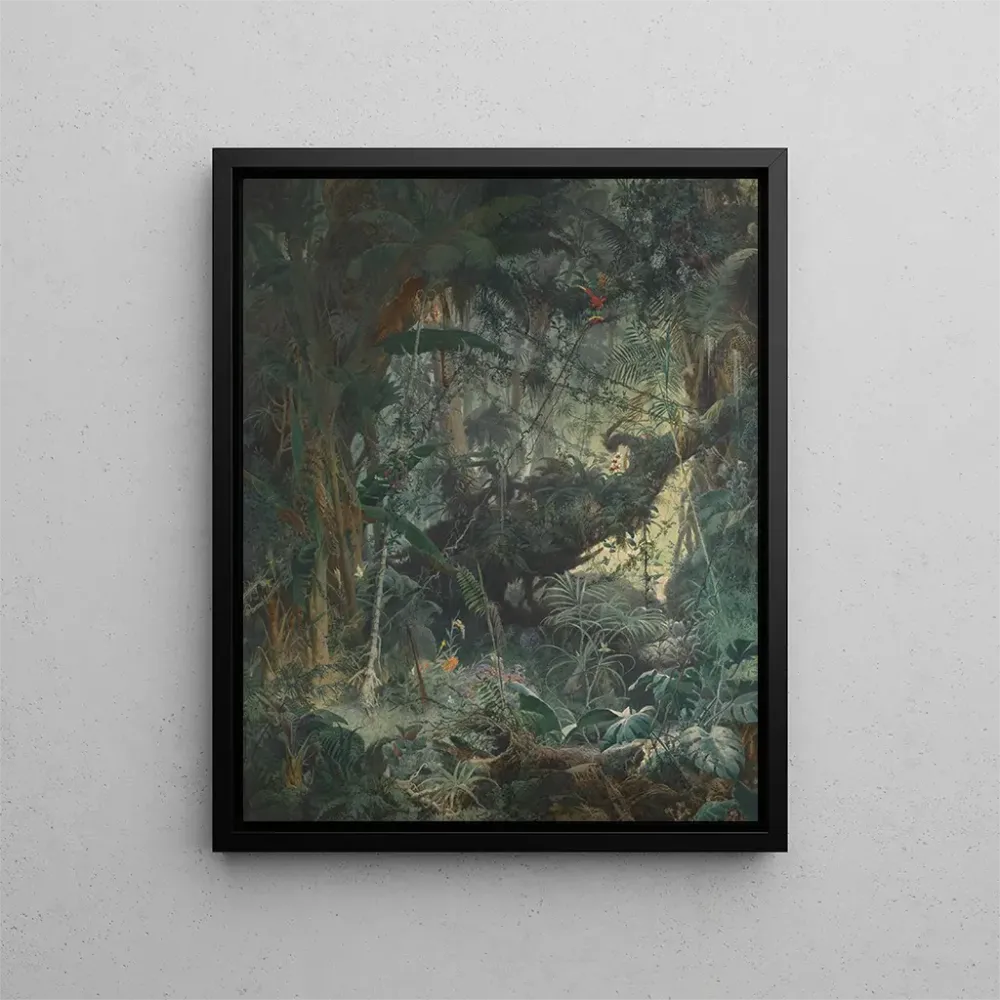 Maalaus Jungle brésilienne - Adolf Schrödter | Taidetuloste
